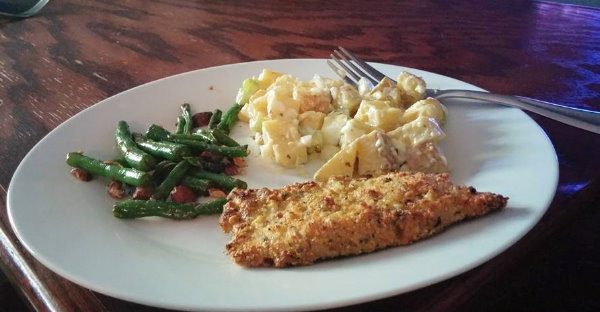 Parmesan Crusted Turkey Chicken